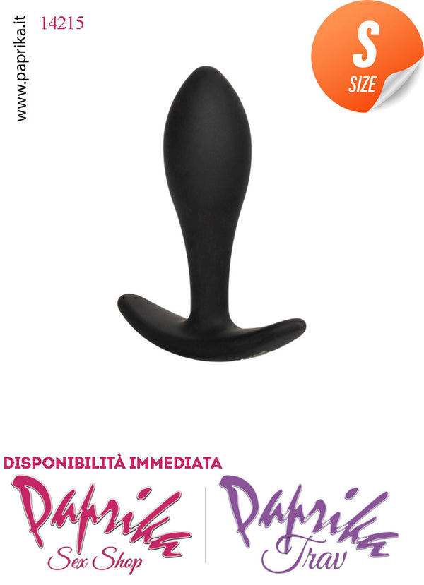 Plug Anale Piccolo Silicone Non Vibrante 8 cm Ø 22 Base Curva