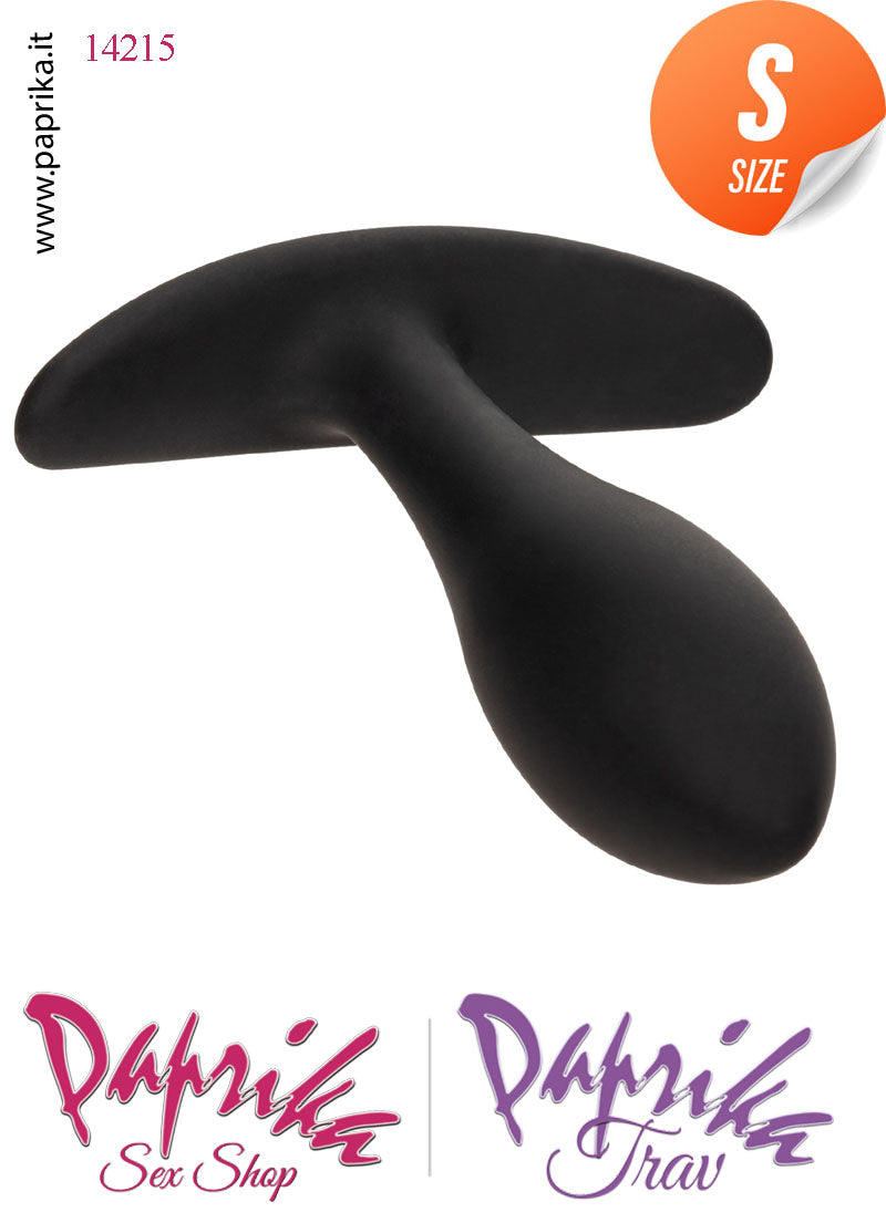 Plug Anale Piccolo Silicone Non Vibrante 8 cm Ø 22 Base Curva