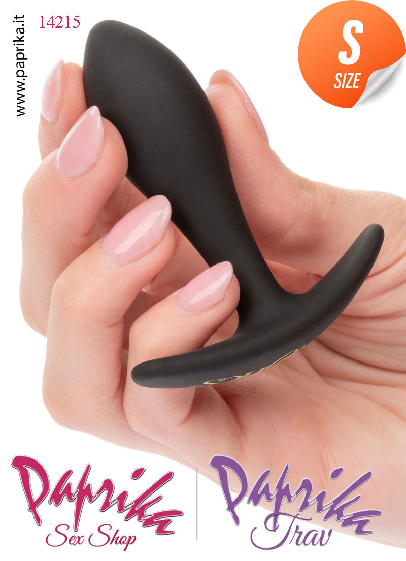Plug Anale Piccolo Silicone Non Vibrante 8 cm Ø 22 Base Curva
