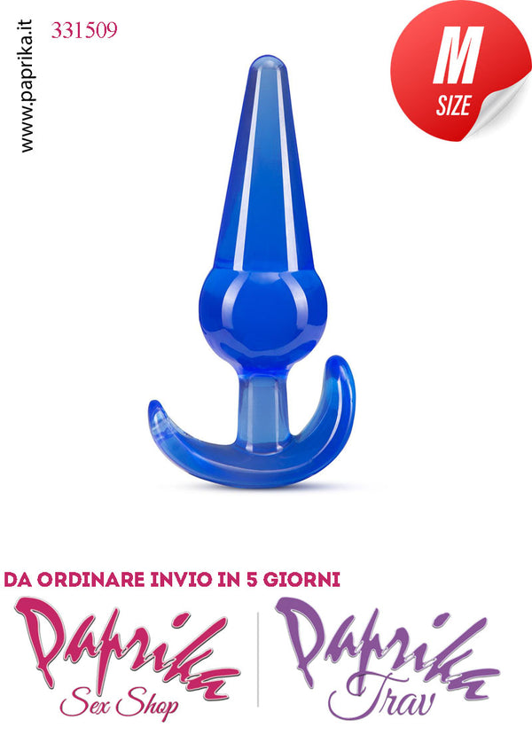 Plug Anale Medio Tpe Trasparente Non Vibrante 12 cm Ø 35 Base Curva