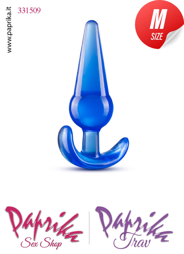 Plug Anale Medio Tpe Trasparente Non Vibrante 12 cm Ø 35 Base Curva