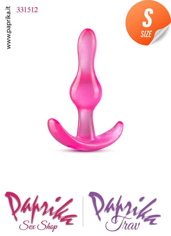 Plug Anale Piccolo Tpe Trasparente Non Vibrante 9 cm Ø 23 Base Curva