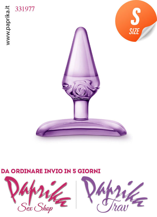 Plug Anale Piccolo Trasparente Tpe Non Vibrante 7 cm Ø 25 Base Rettangolare