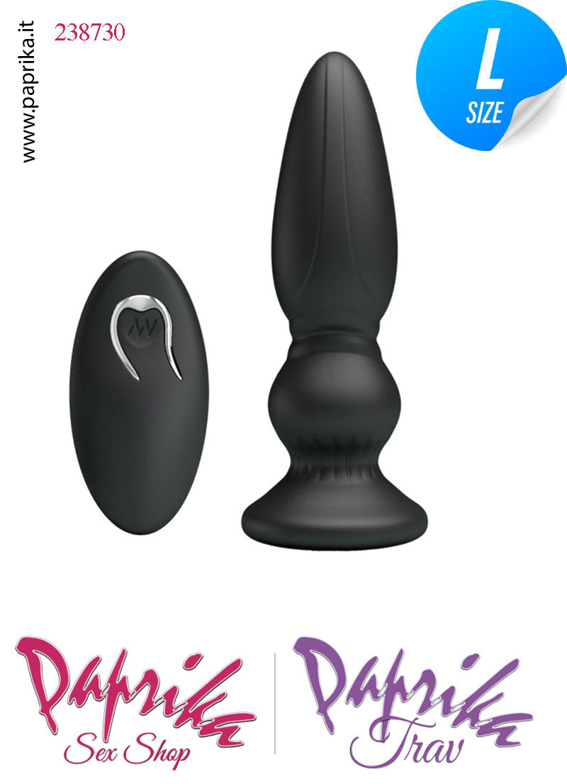 Plug Anale Vibrante Telecomando Sagomato 13 cm 35 Silicone Paprika Shop Plug Anale Vibrante Telecomando Sagomato 13 cm 35 Silicone Paprika Shop