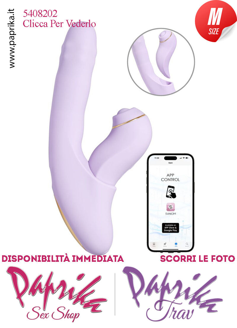Rabbit Vibratore Su & Giù Perle Stimolatore Clitoride Staccabile App Control Ø 31