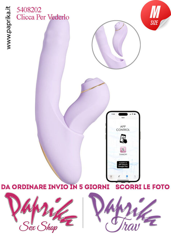 Rabbit Vibratore Su & Giù Perle Stimolatore Clitoride Staccabile App Control Ø 31