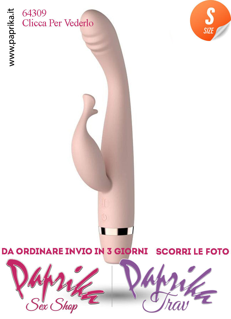 Rabbit Vibratore 8 Velocità + 3 Movimenti Ø 23 Punto G Silicone