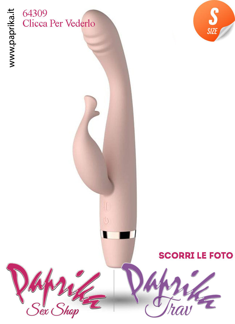 Rabbit Vibratore 8 Velocità + 3 Movimenti Ø 23 Punto G Silicone