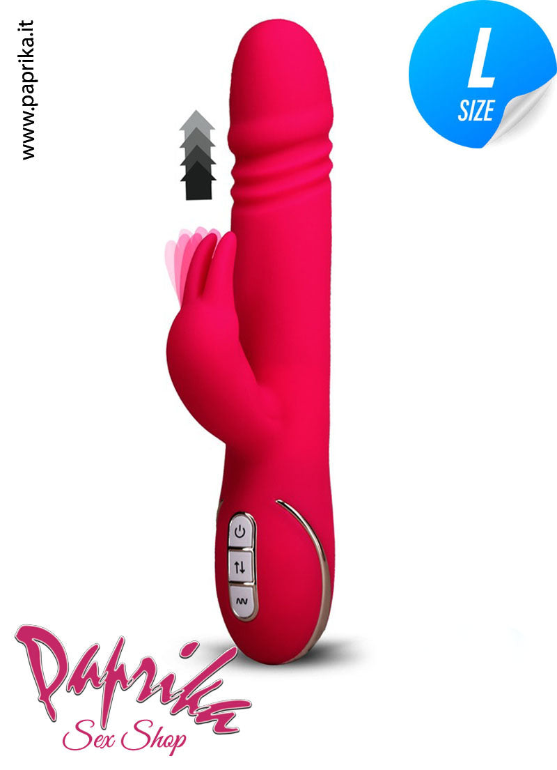 Rabbit Vibratore Clitoride Su & Giù 3 + 7 Velocità Ø 39 Silicone