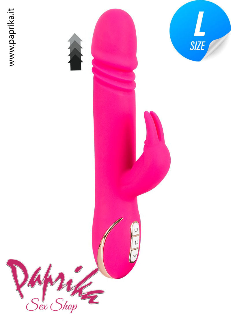 Rabbit Vibratore Clitoride Su & Giù 3 + 7 Velocità Ø 39 Silicone