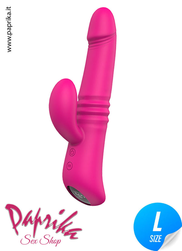 Vibratore Rabbit Clitorideo Su & Giù Riscaldabile 16 cm Ø 38