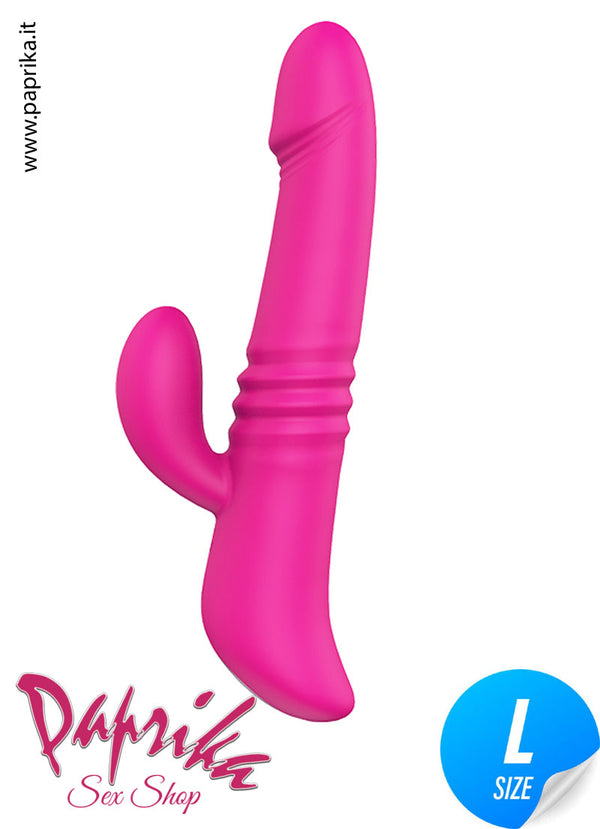 Vibratore Rabbit Clitorideo Su & Giù Riscaldabile 16 cm Ø 38