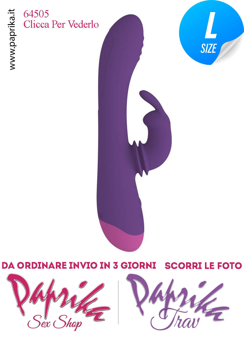 Rabbit Vibratore Silicone Clitoride Vagina 10 Velocità Ø 37 Coniglietto Rotante