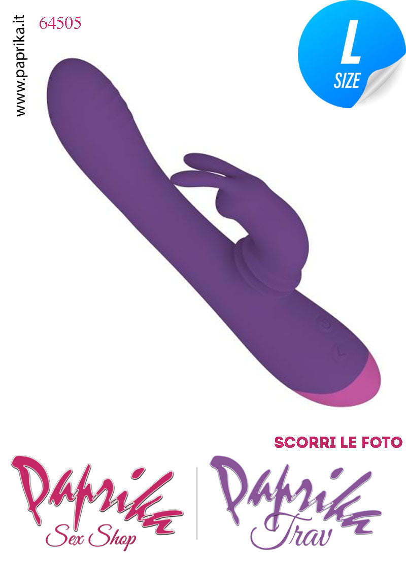 Rabbit Vibratore Silicone Clitoride Vagina 10 Velocità Ø 37 Coniglietto Rotante