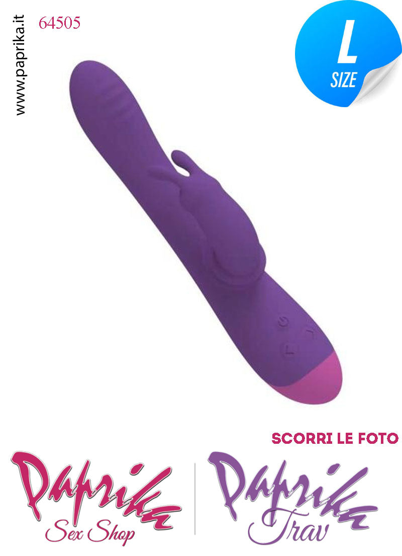 Rabbit Vibratore Silicone Clitoride Vagina 10 Velocità Ø 37 Coniglietto Rotante