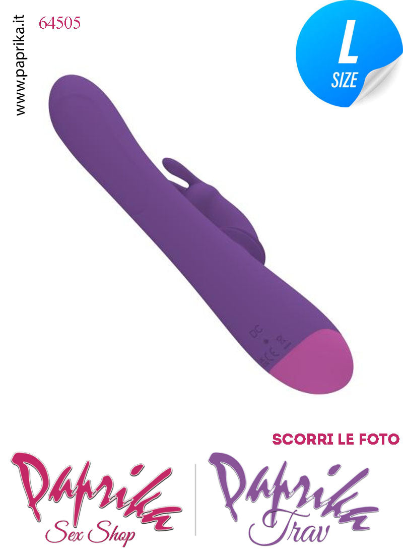 Rabbit Vibratore Silicone Clitoride Vagina 10 Velocità Ø 37 Coniglietto Rotante