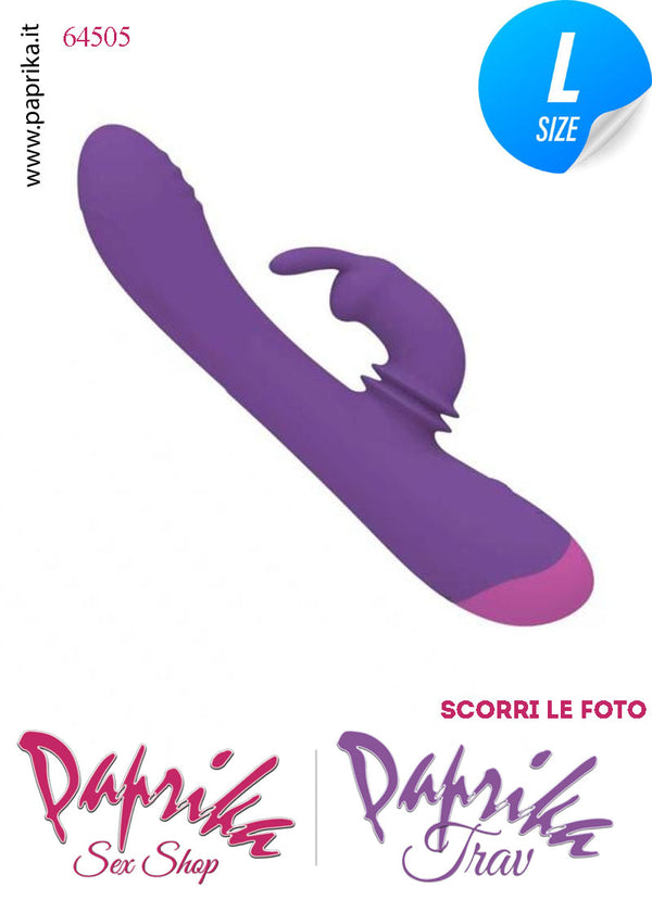 Rabbit Vibratore Silicone Clitoride Vagina 10 Velocità Ø 37 Coniglietto Rotante
