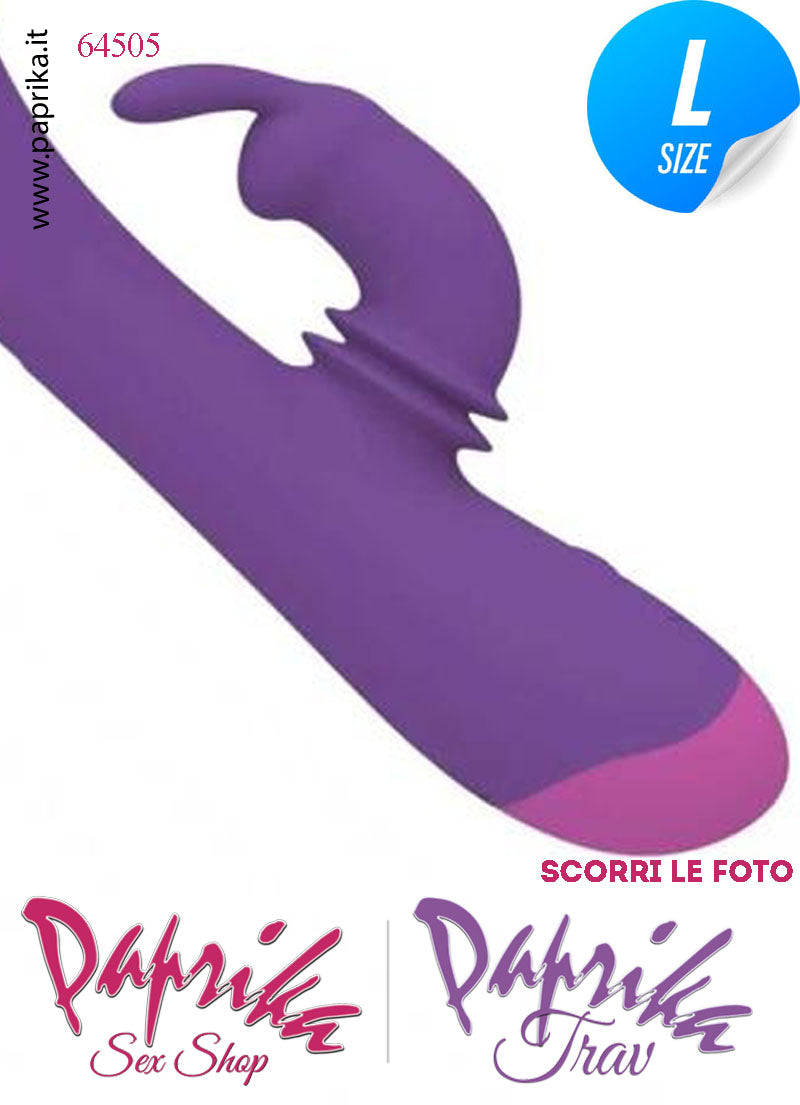 Rabbit Vibratore Silicone Clitoride Vagina 10 Velocità Ø 37 Coniglietto Rotante