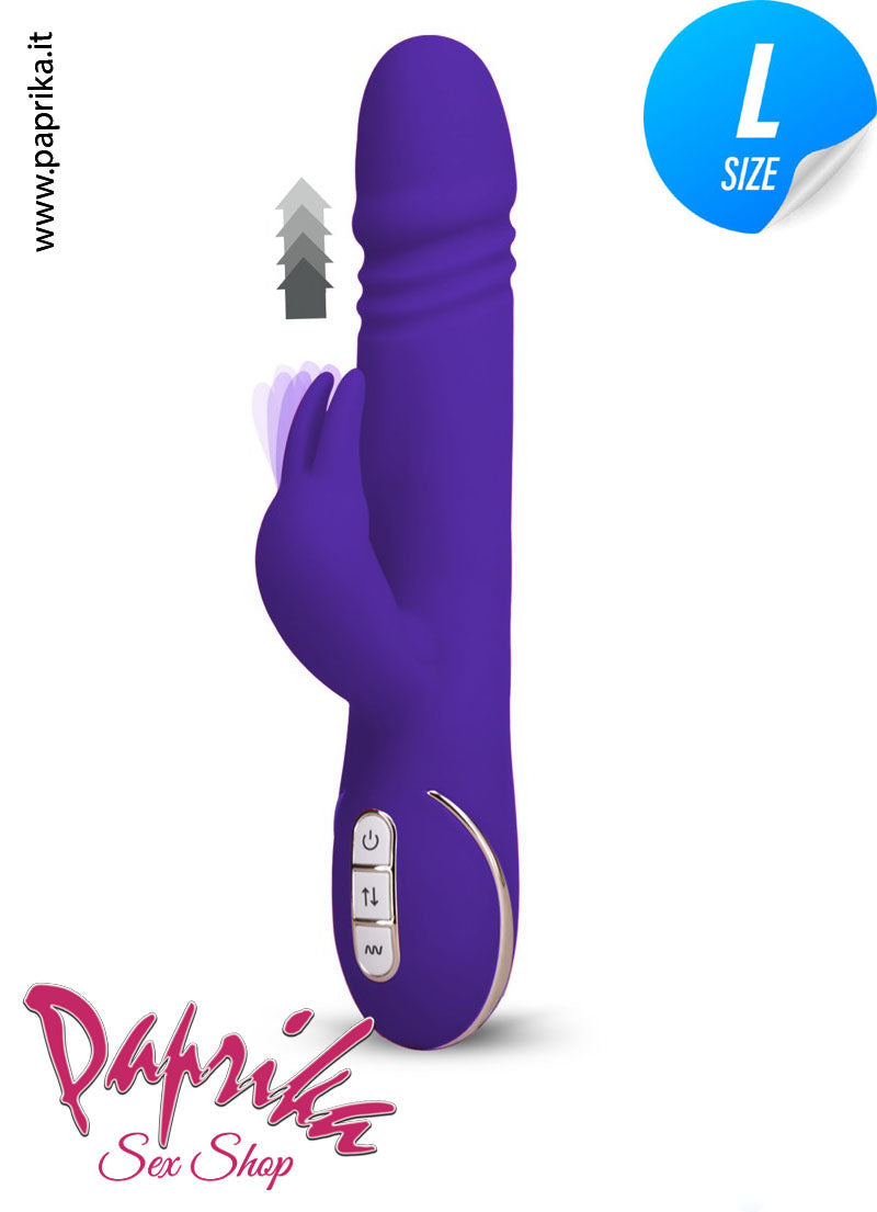 Rabbit Vibratore Clitoride Su & Giù 3 + 7 Velocità Ø 39 Silicone