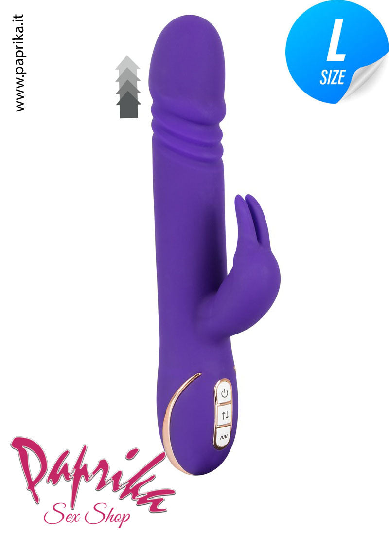 Rabbit Vibratore Clitoride Su & Giù 3 + 7 Velocità Ø 39 Silicone