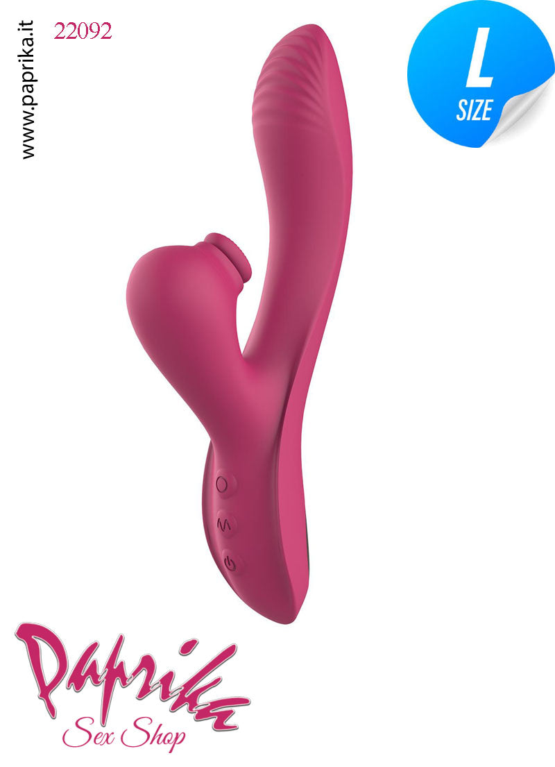 Rabbit Vibratore Vaginale Punto G Tocco Tapping Clitoride Silicone G 23 cm Ø 28