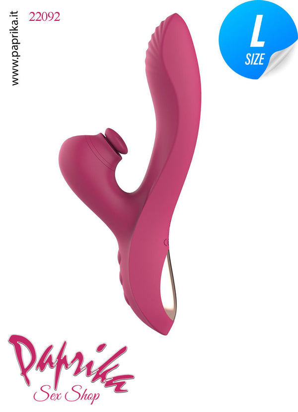 Rabbit Vibratore Vaginale Punto G Tocco Tapping Clitoride Silicone G 23 cm Ø 28