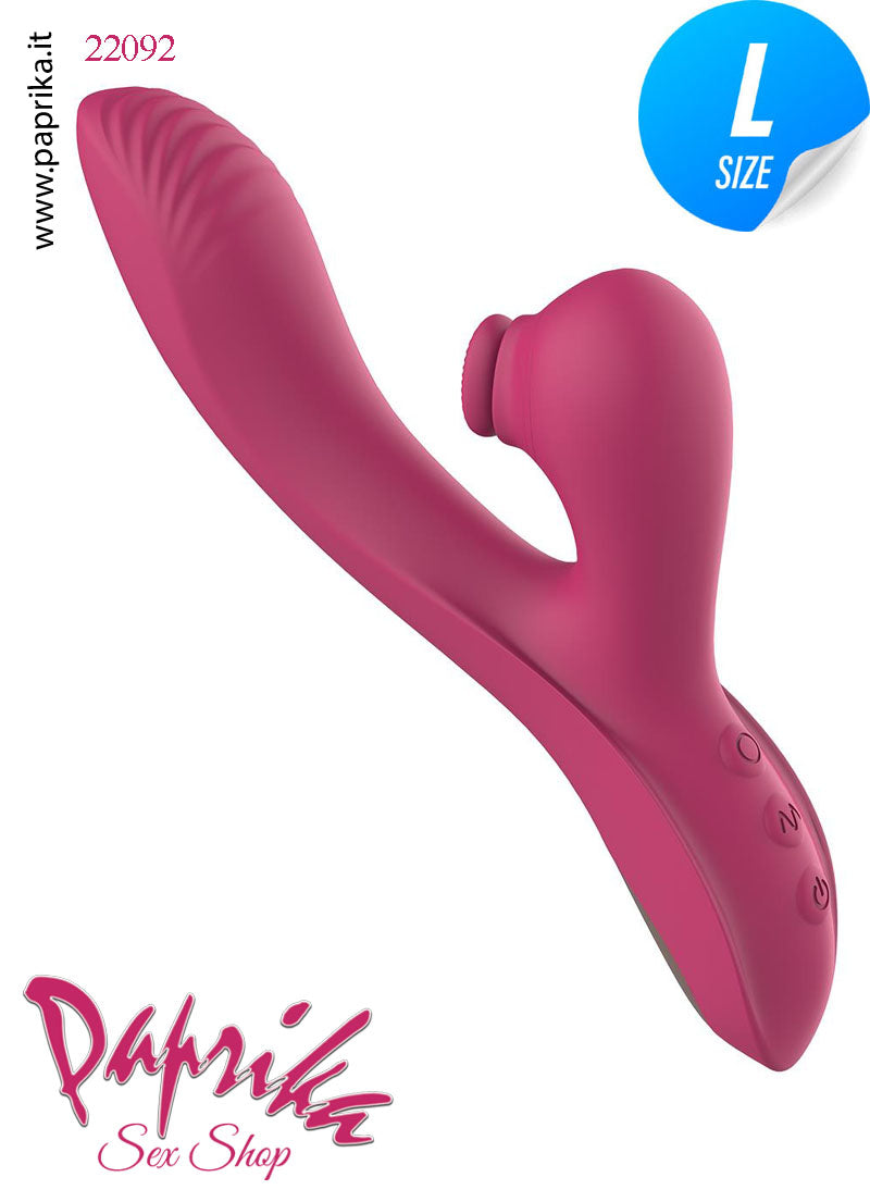 Rabbit Vibratore Vaginale Punto G Tocco Tapping Clitoride Silicone G 23 cm Ø 28