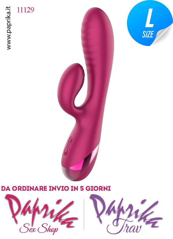 Rabbit Vibratore Silicone Clitoride Vagina 7 + 3 Velocità Ø 35 Lavorato Punto G