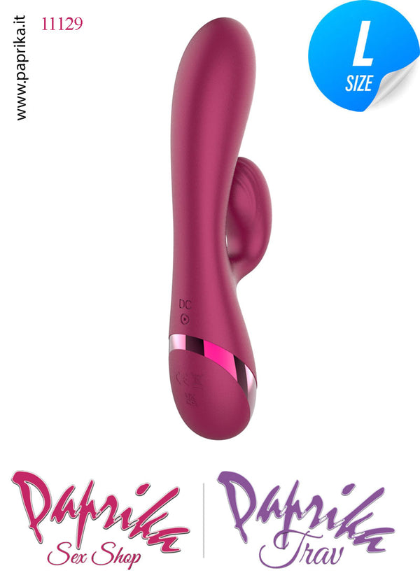 Rabbit Vibratore Silicone Clitoride Vagina 7 + 3 Velocità Ø 35 Lavorato Punto G