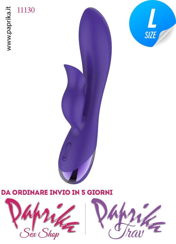 Rabbit Vibratore Silicone Clitoride + Lingua Vagina 7 + 3 Velocità Ø 35 Punto G