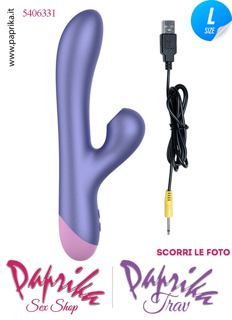 Rabbit Vibratore 10 Velocità Succhia Clitoride 5 Velocità Ø 37 Stimolazioni Separabili