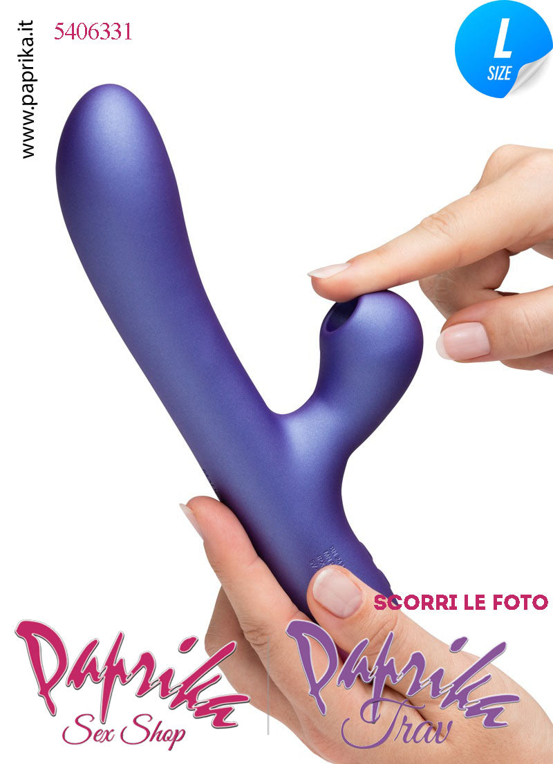 Rabbit Vibratore 10 Velocità Succhia Clitoride 5 Velocità Ø 37 Stimolazioni Separabili