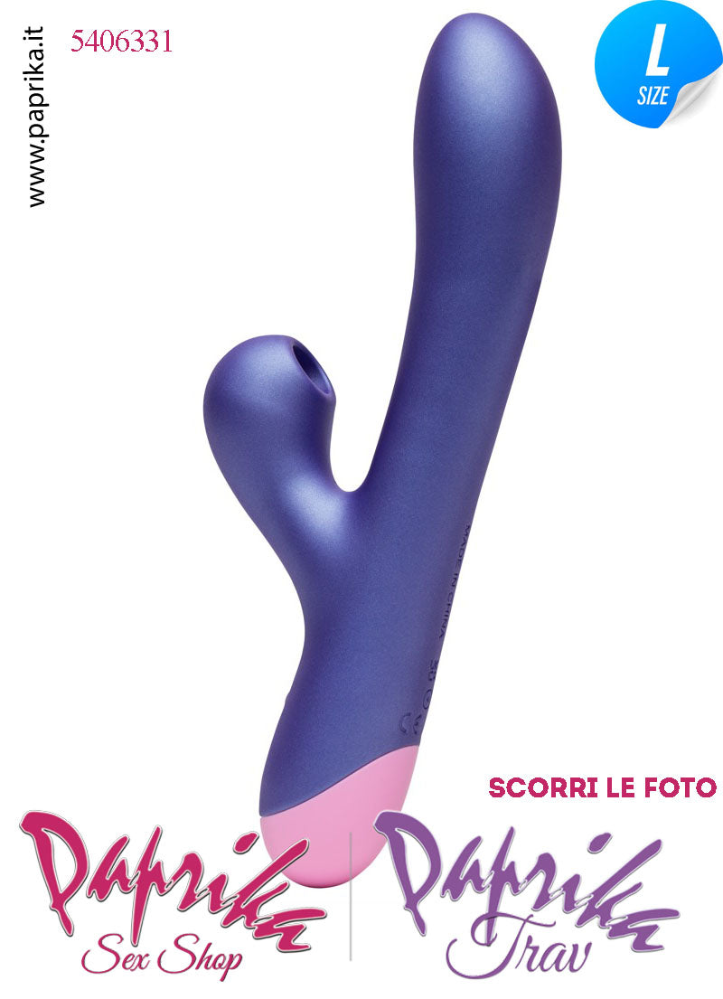Rabbit Vibratore 10 Velocità Succhia Clitoride 5 Velocità Ø 37 Stimolazioni Separabili