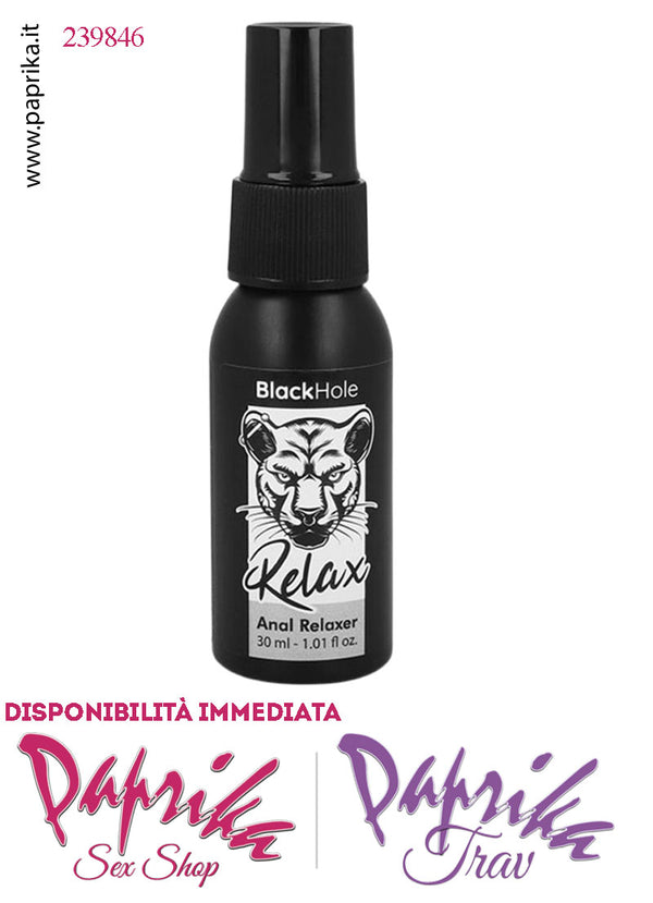 Rilassante Anale Extra Dilatante Spray Extra Durata Black Hole 30 ml