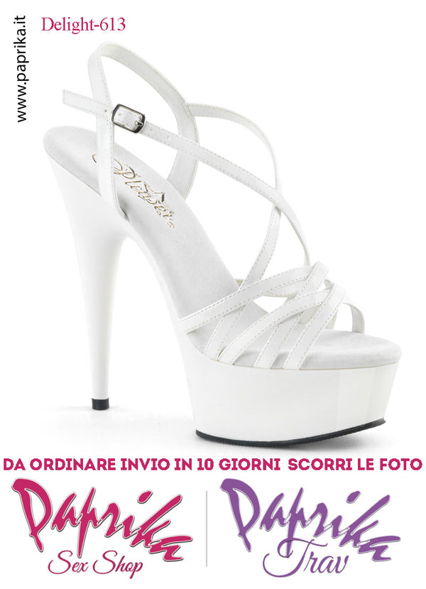 Sandali Vernice Lucida Fascetta Incrociata Tacco Spillo 15.2 Zeppa 4.5