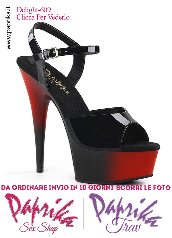 Sandalo Sexy Nero Rosso Tacco Spillo 15 Zeppa 5  Fascetta Larga Cinturino