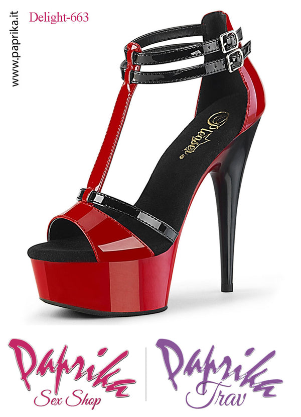 Sandali Lucidi Fascetta Doppia Cinturino Doppio Bicolore Tacco Spillo 15.2 Zeppa 4.5