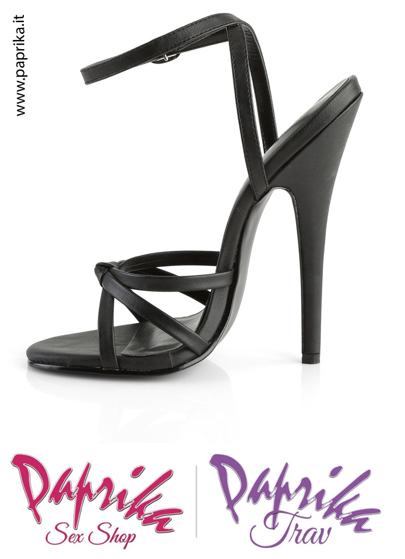 Sandali Sexy EcoPelle Tacco Spillo 15.2 Senza Zeppa Cinturino