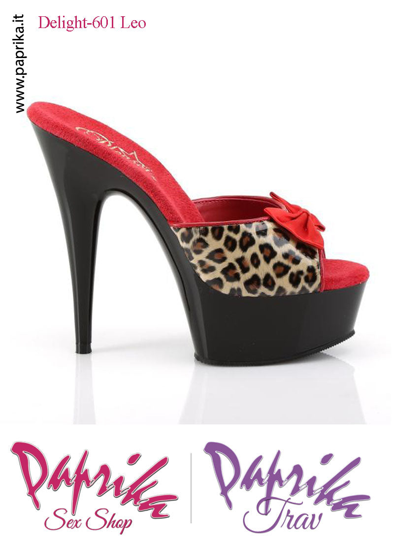 Sandali Sexy Leopardati Tacco Spillo Monoblocco Sottile 15.2 Zeppa 4.5