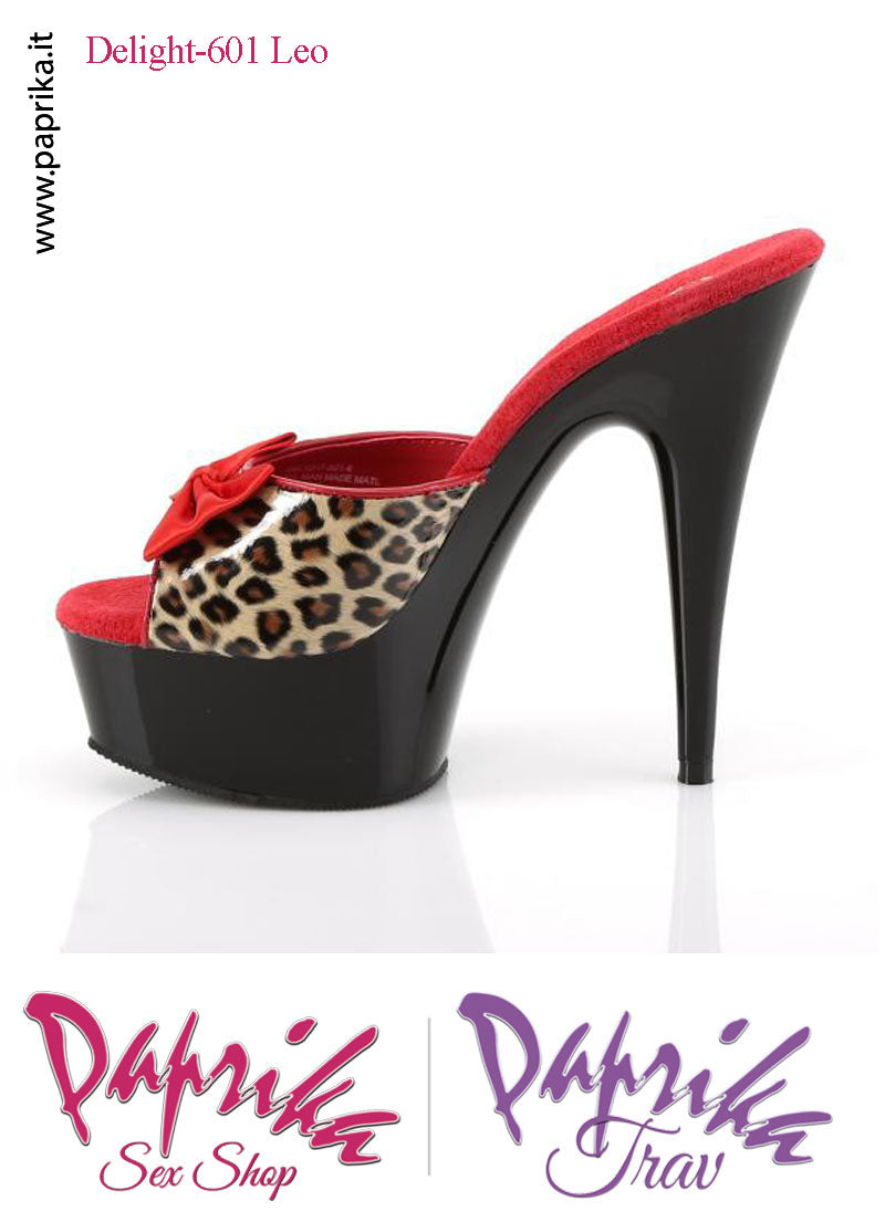 Sandali Sexy Leopardati Tacco Spillo Monoblocco Sottile 15.2 Zeppa 4.5