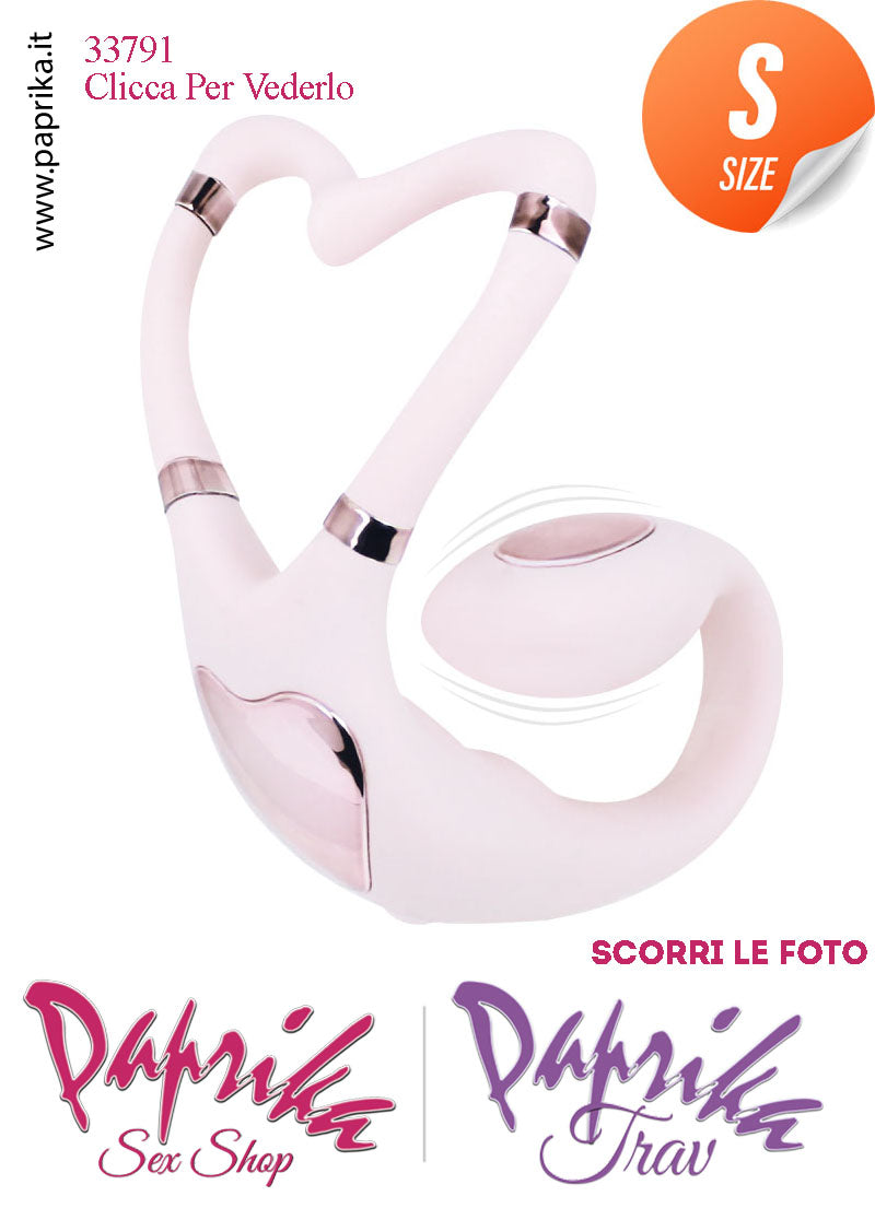 Stimolatore di Coppia Clitorideo Punto G App Control 10 Velocità Silicone Rosa