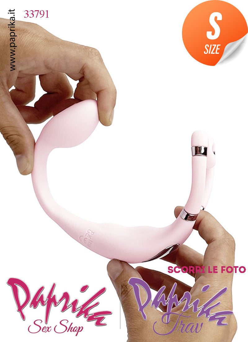 Stimolatore di Coppia Clitorideo Punto G App Control 10 Velocità Silicone Rosa