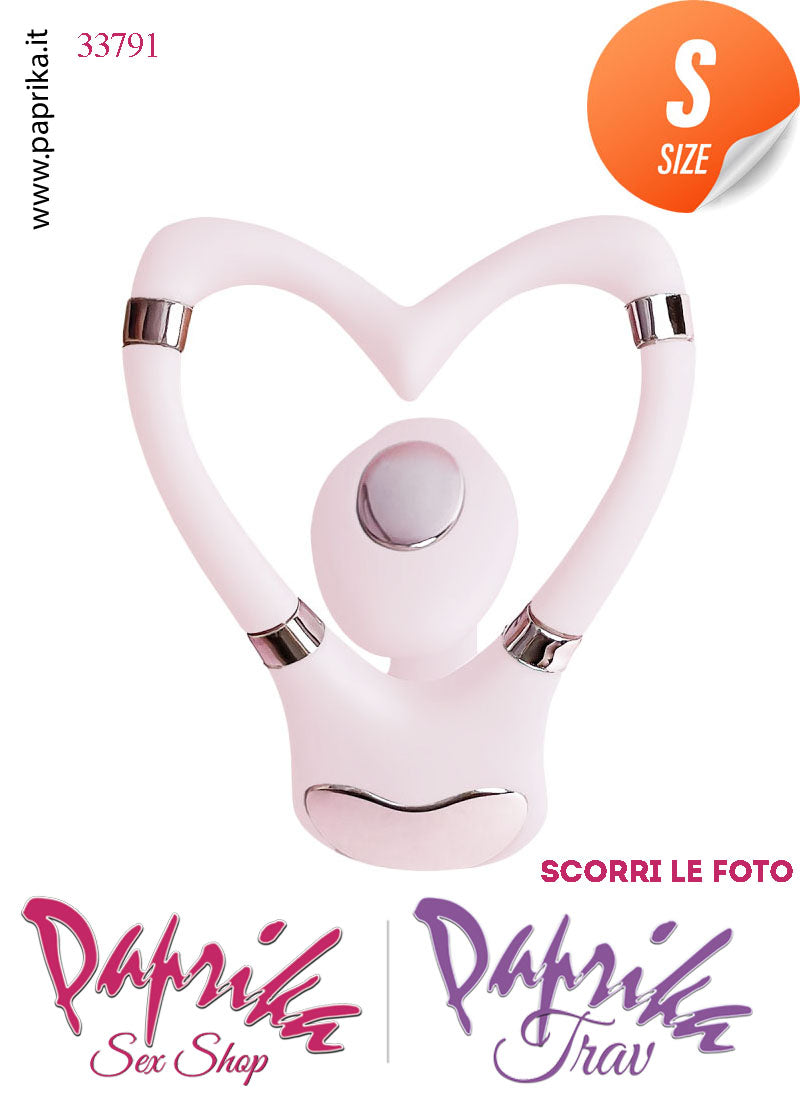 Stimolatore di Coppia Clitorideo Punto G App Control 10 Velocità Silicone Rosa