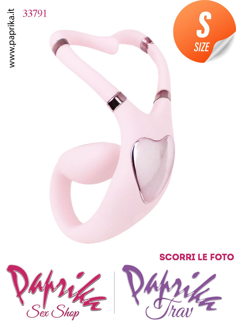 Stimolatore di Coppia Clitorideo Punto G App Control 10 Velocità Silicone Rosa