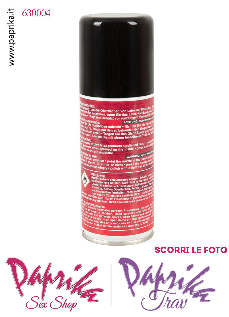 Silicone Spray Lucidatura e Cura del Latex Lattice di Gomma 100 ml