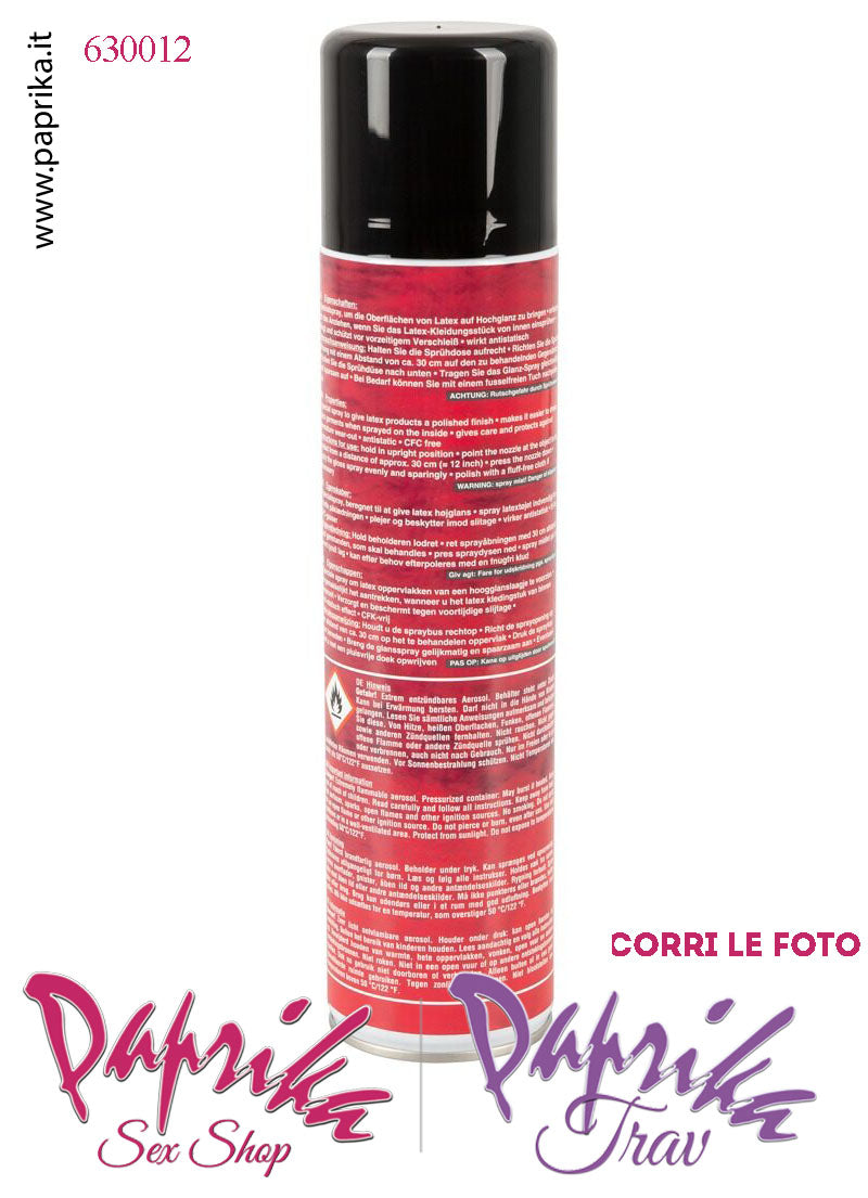 Silicone Spray Lucidatura e Cura del Latex Lattice di Gomma 400 ml