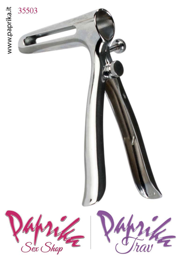 Speculum Acciaio Anale Vite Regolazione Manico Lavorato