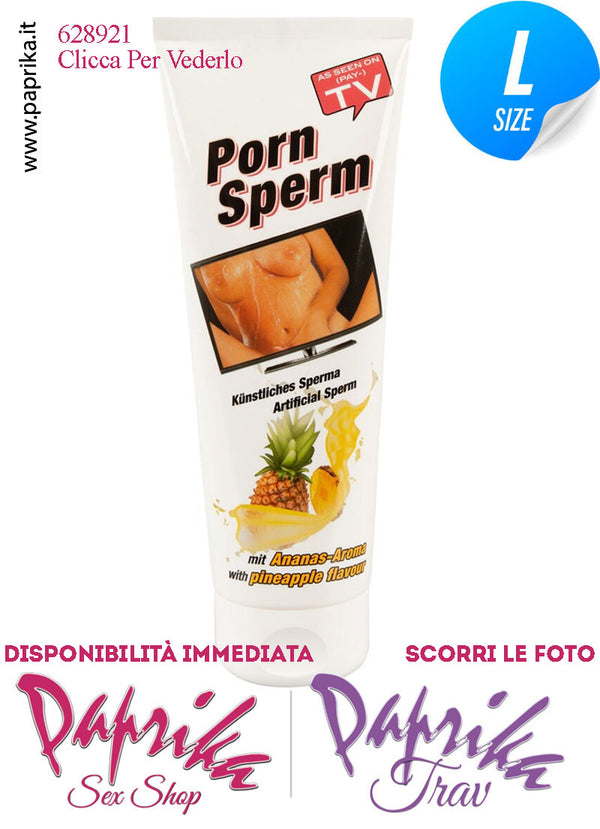 Sperma Artificiale Ananas Bianco Lubrificante Unisex Base Acqua 250 ml