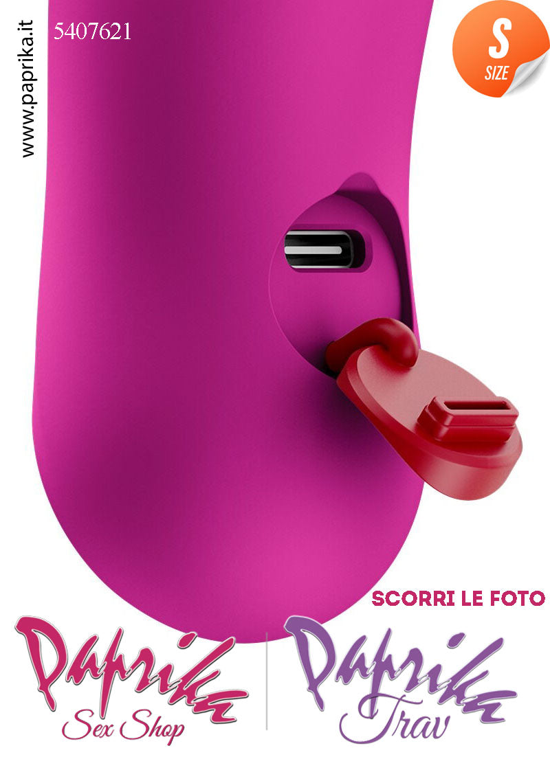 Stimolatore Clitoride Vibratore Potente 12 Velocità Silicone Fucsia 10 cm Usb