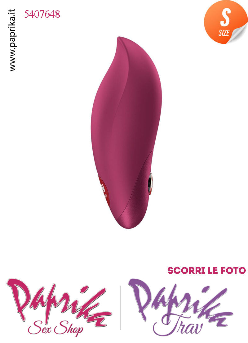 Stimolatore Clitoride Vibratore Potente 12 Velocità Silicone Rosso 9 cm Usb-C